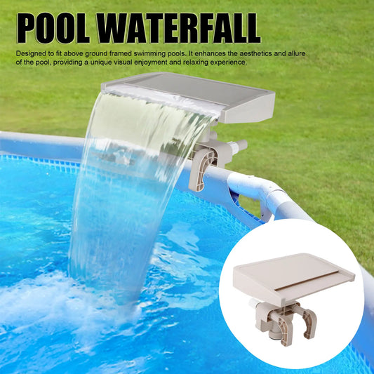 Relaxing Pool Waterfall Cascade – Detachable PVC Fountain