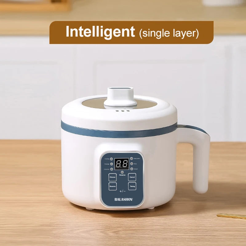Mini 1.7L Smart Rice Cooker – Non-Stick Multi Cook Pot
