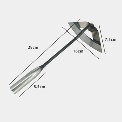 Carbon Steel Hollow Garden Hoe – Easy Weeder & Soil Loosening Tool