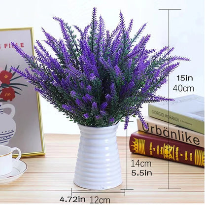 Realistic Lavender Artificial Flowers (2-Pack) – Elegant Home & Outdoor Decor