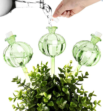 Glass Self-Watering Plant Bulbs – Easy Indoor Drip Irrigation