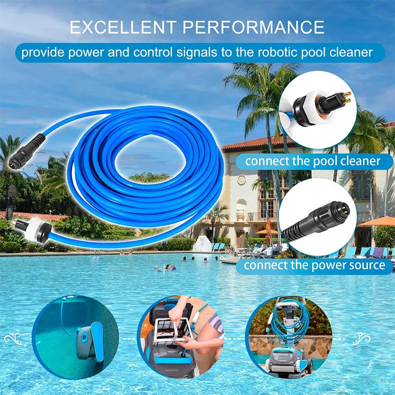 DIY Dolphin Pool Cleaner Cable – 18M (60ft) 2-Wire Replacement