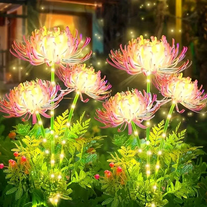 Solar Garden Lights – 3 Realistic Flowers for Yard & Lawn