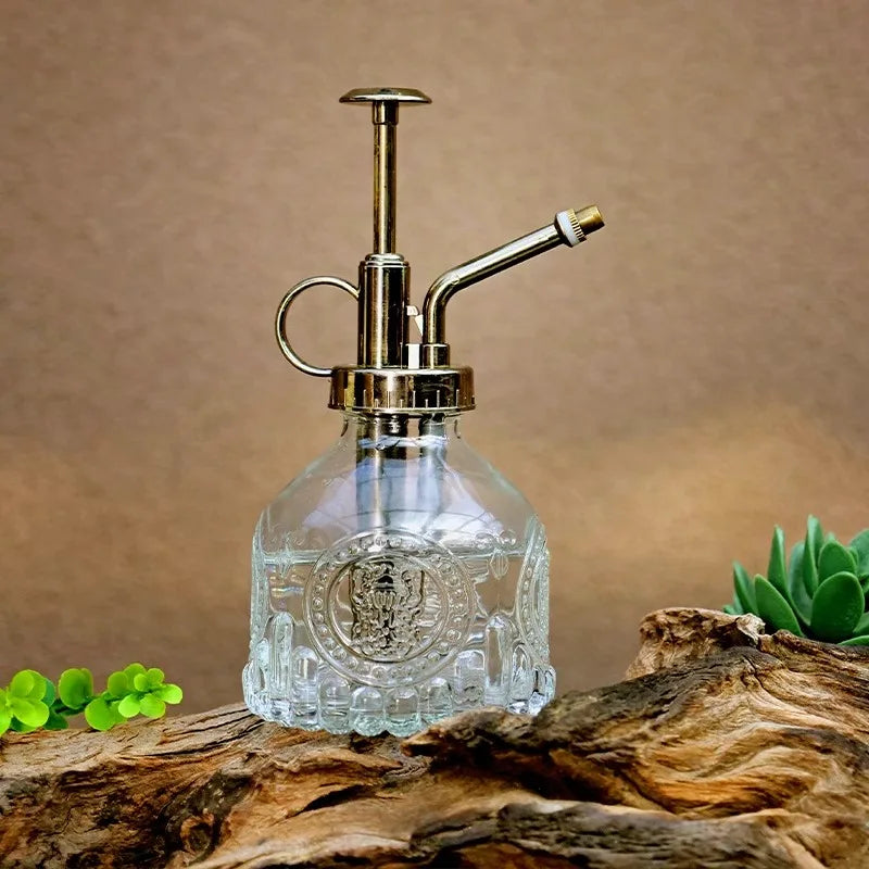 Vintage Glass Plant Mister – 200ML Spray Bottle for Indoor Plants
