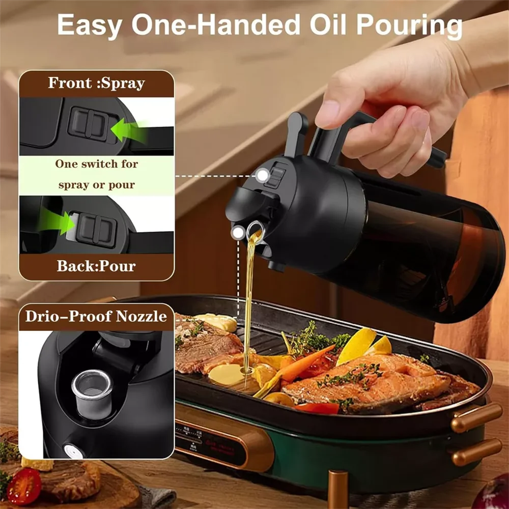 2-in-1 Oil Sprayer Bottle for cooking and plants