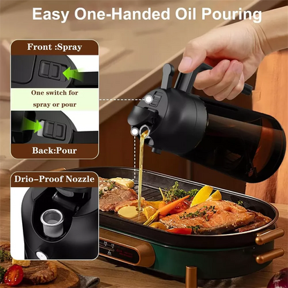 2-in-1 Oil Sprayer Bottle for cooking and plants