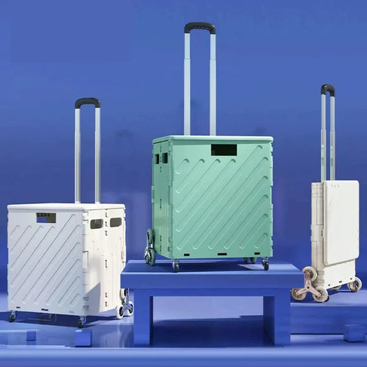 Folding Stairs-Friendly Shopping Trolley