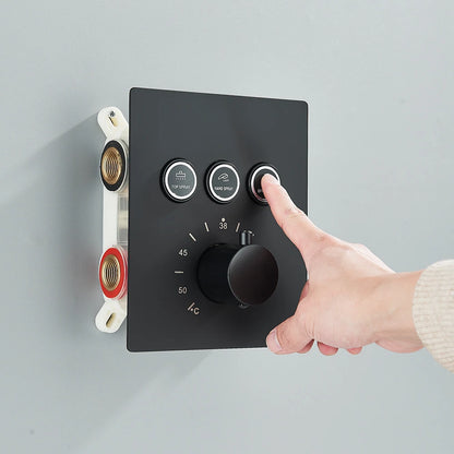 LED Digital Rainfall Shower System with Handheld