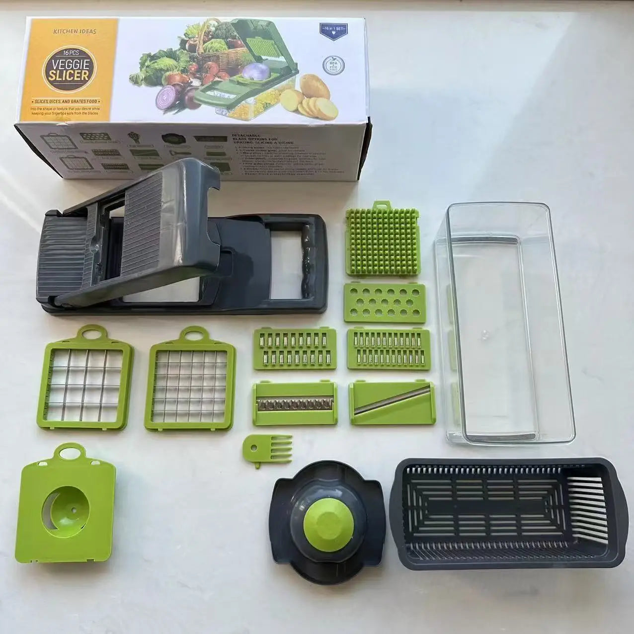 14-in-1 Vegetable Chopper & Slicer – Multi Kitchen Cutter