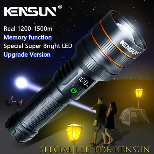 UltraBeam X3000 Rechargeable LED Flashlight – Long-Range, Powerful & Waterproof