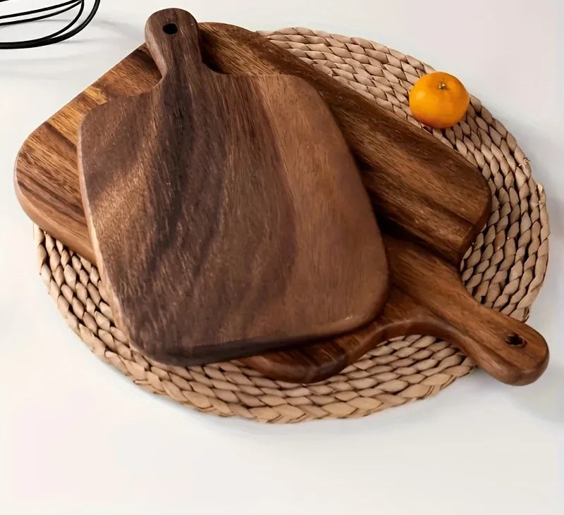 Premium Wooden Cutting Board with Handle