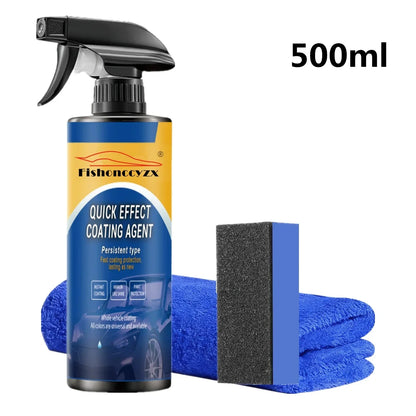 500ML Car Coating Spray – Scratch-Proof Wax & Glass Cleaner