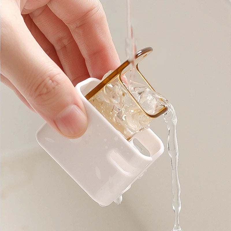 Wall-Mounted Toothbrush Holder Organizer