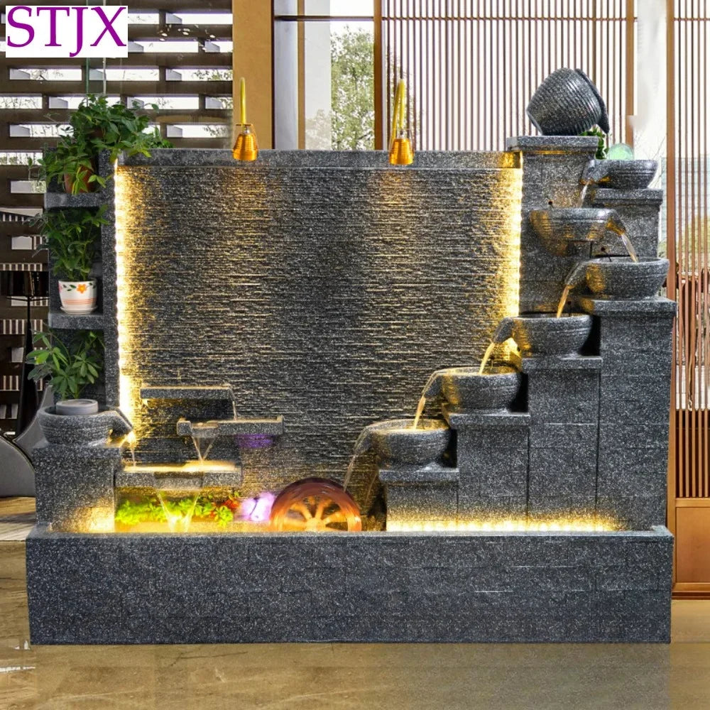Modern Indoor Water Fountain Wall – Luxury Waterfall Decor