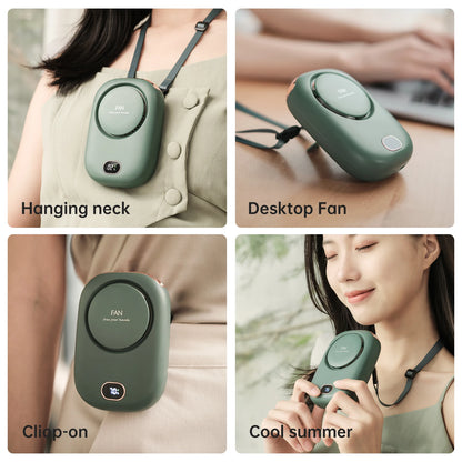 Portable Neck Cooling Fan – USB Rechargeable Bladeless Fan