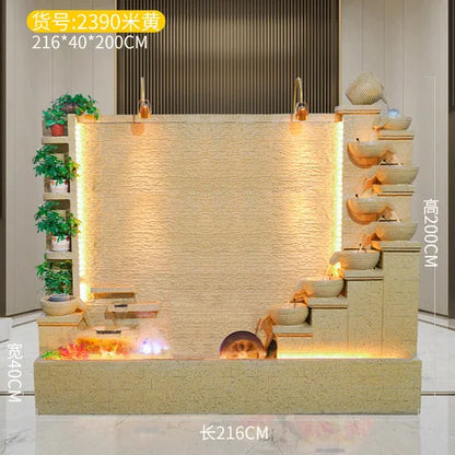 Modern Indoor Water Fountain Wall – Luxury Waterfall Decor