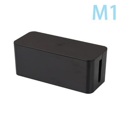 Cable Management Box – Wire & Power Strip Organizer Case