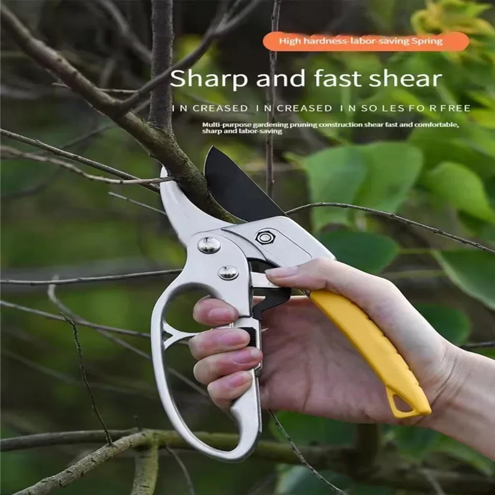 Titanium Garden Pruning Shears – Ergonomic Bypass Cutter