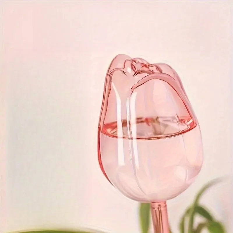 Pink Tulip Self-Watering Balls – Indoor & Outdoor Plant Drippers