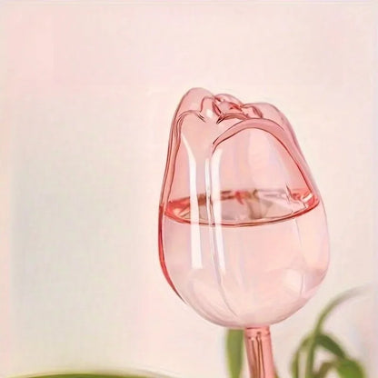 Pink Tulip Self-Watering Balls – Indoor & Outdoor Plant Drippers