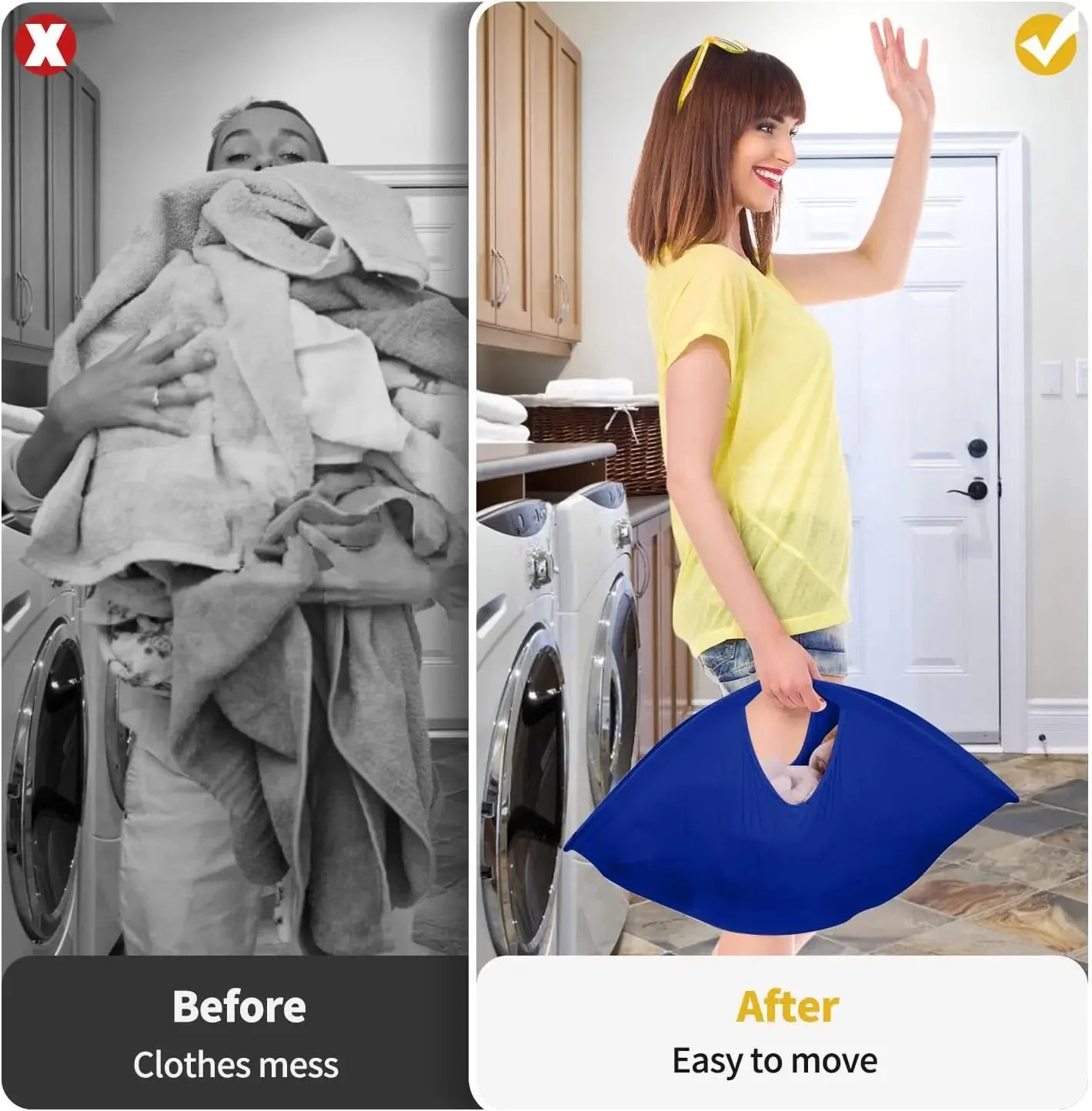 Foldable Laundry Basket Collapsible Clothes Storage Hamper
