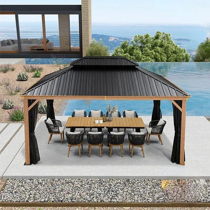 Aluminum Alloy Outdoor Gazebo – Modern Garden & Courtyard Pavilion