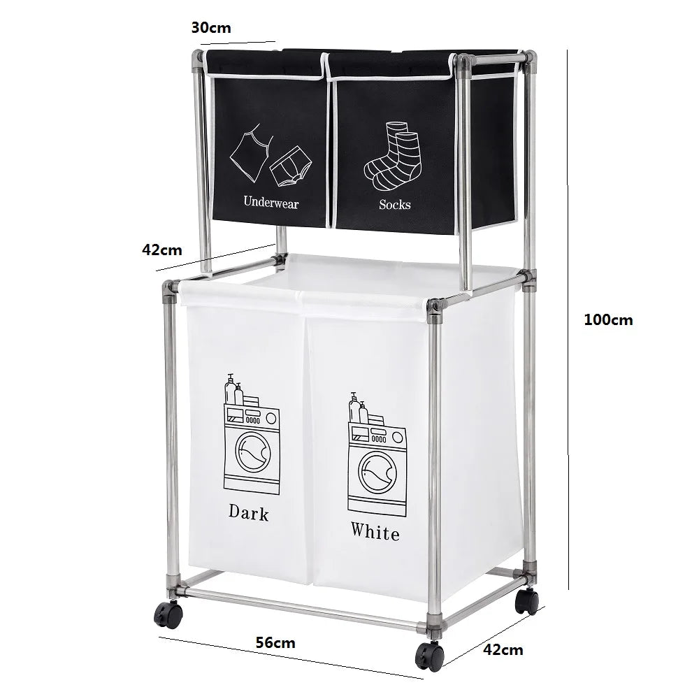 Multi-Layer Laundry Basket Sorter – Space-Saving Clothes Organizer Rack