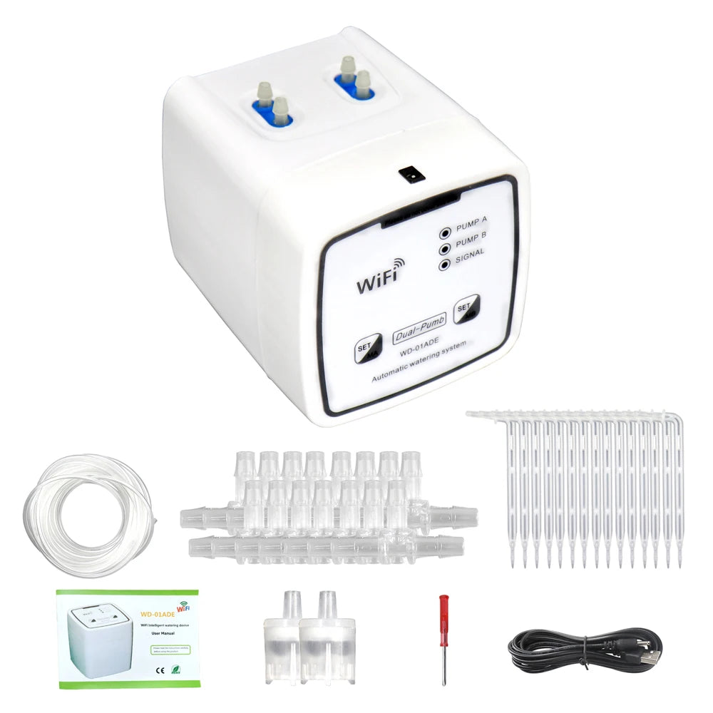 Smart WiFi Watering System – Dual Pump Drip Irrigation