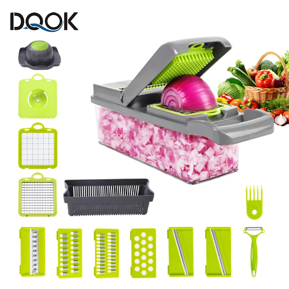 14-in-1 Vegetable Chopper & Slicer – Multi Kitchen Cutter