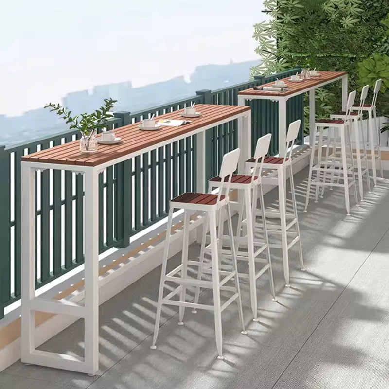 Modern Outdoor Balcony Bar Table & Chair Set