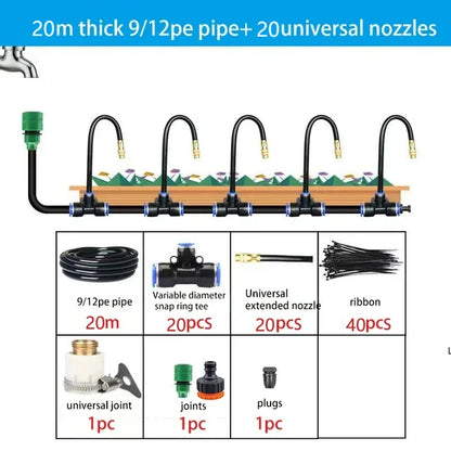 Automatic Garden Sprinkler Kit with Copper Nozzle