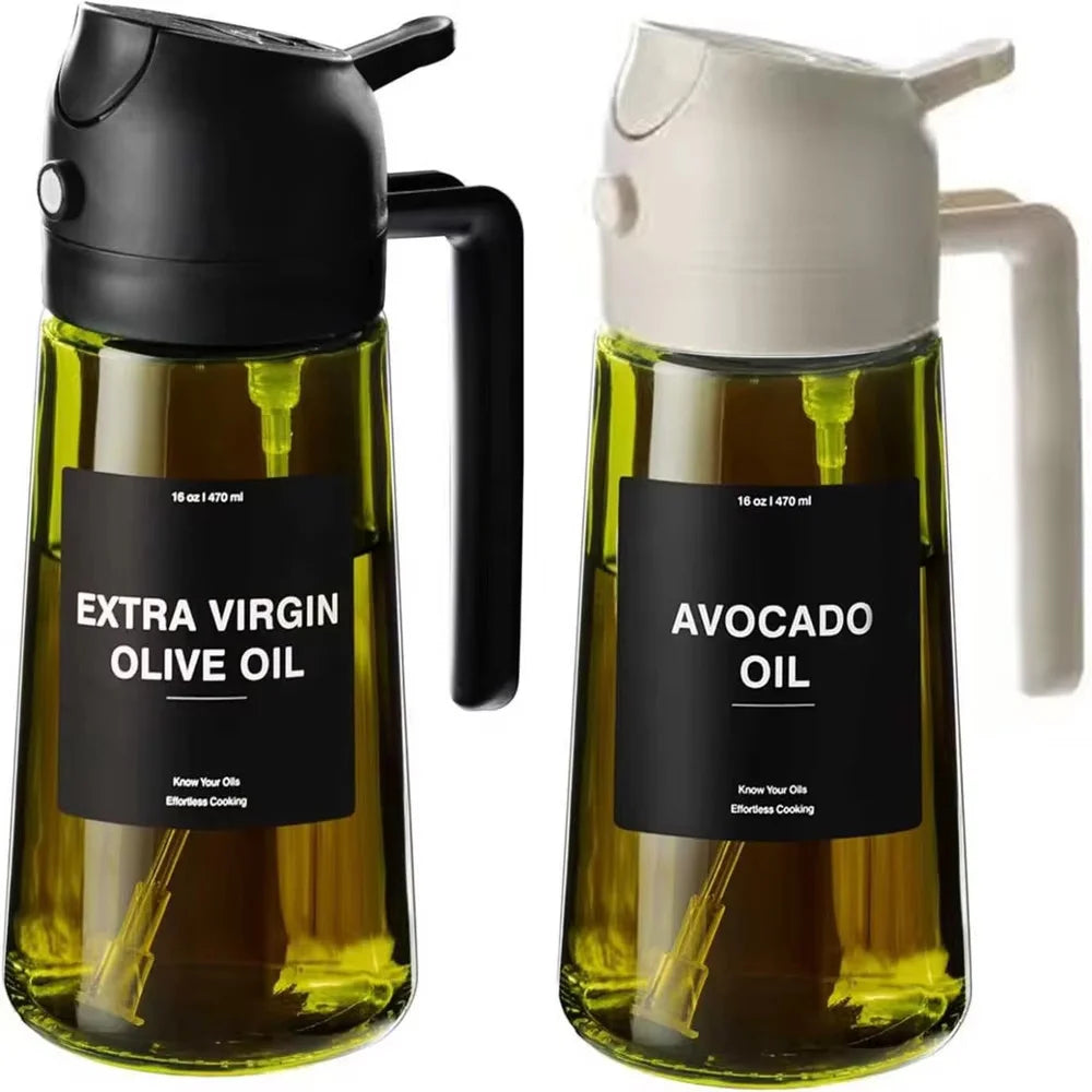 Olive Oil 2-in-1 Oil Sprayer & Dispenser Bottle
