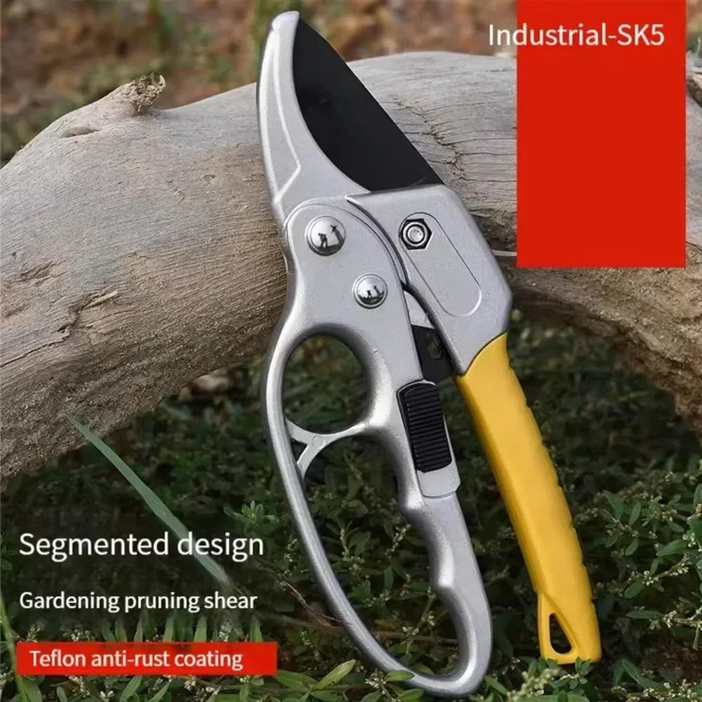 Titanium Garden Pruning Shears – Ergonomic Bypass Cutter