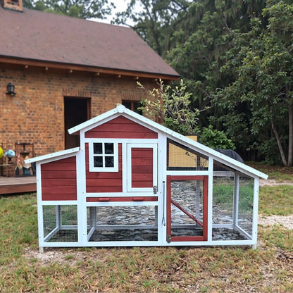 Extra Large Wooden Chicken Coop – Rainproof Outdoor Poultry Cage