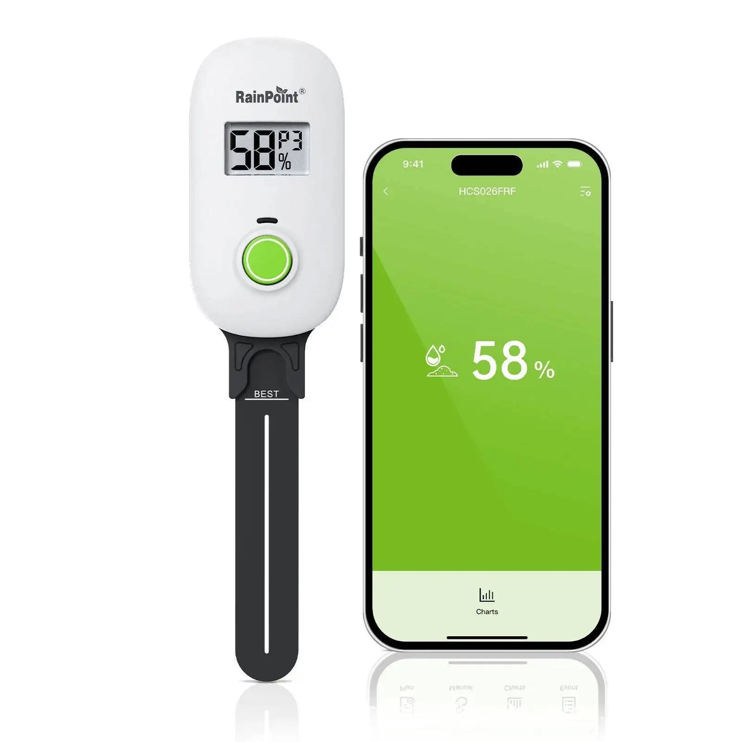 Smart Soil Sensor – Wireless Plant Moisture & Temp Tester