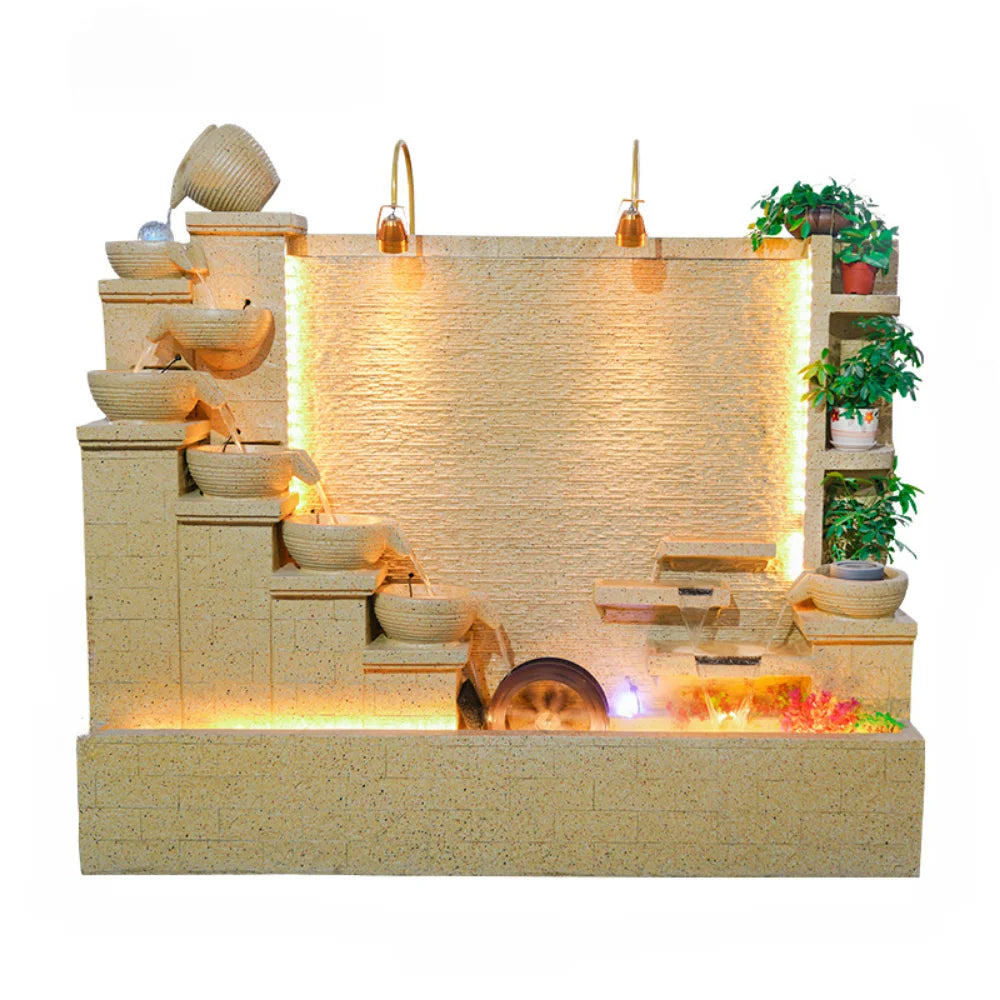 Modern Indoor Water Fountain Wall – Luxury Waterfall Decor