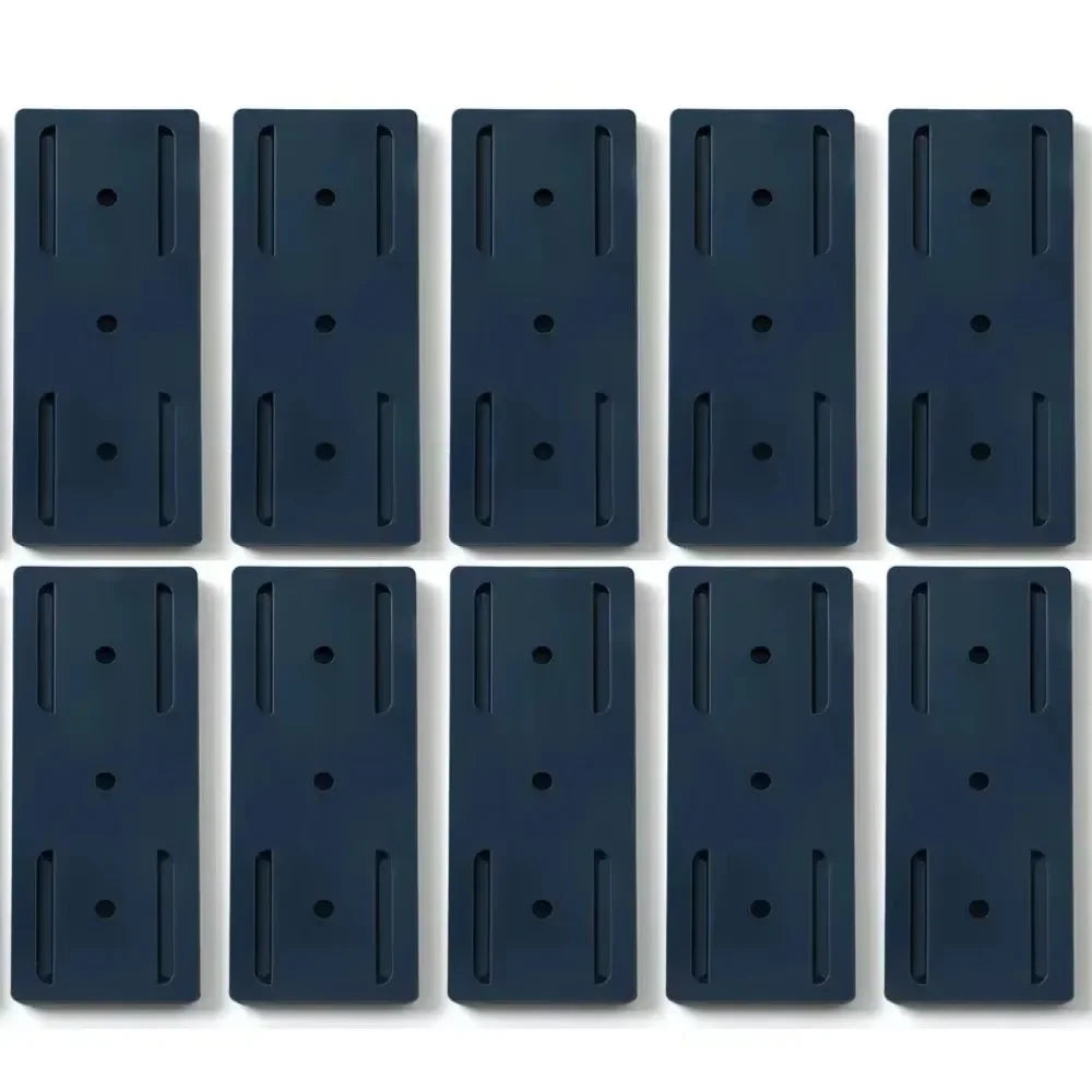 Wall-Mounted Power Strip & Cable Organizer – Self-Adhesive Plug Holder