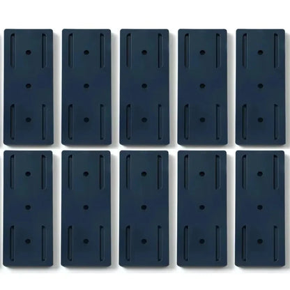 Wall-Mounted Power Strip & Cable Organizer – Self-Adhesive Plug Holder