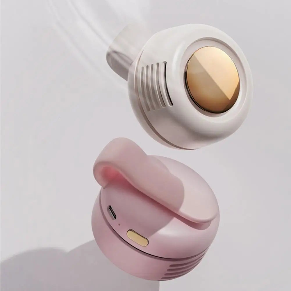 Clip-On Bladeless Mini Fan USB Rechargeable 3-Speed Fan