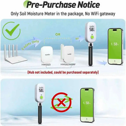 Smart Soil Sensor – Wireless Plant Moisture & Temp Tester