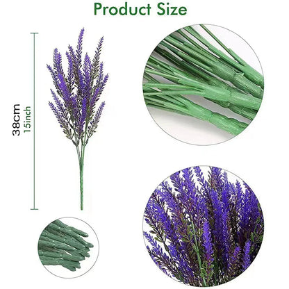 Realistic Lavender Artificial Flowers (2-Pack) – Elegant Home & Outdoor Decor