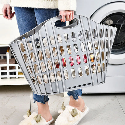 Foldable Laundry Hamper – Large Capacity Portable Clothes Organizer