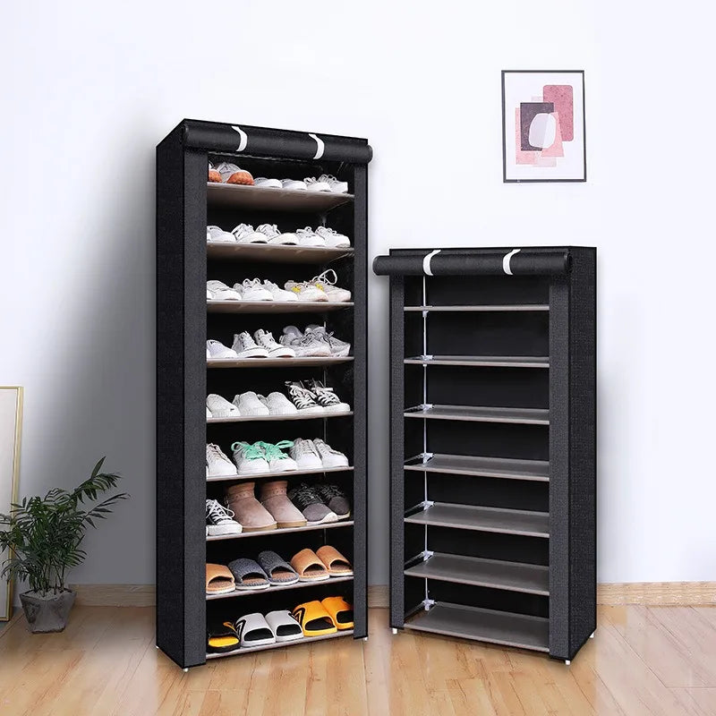 Dustproof Multilayer Shoe Rack | Space-Saving Shoe Organizer