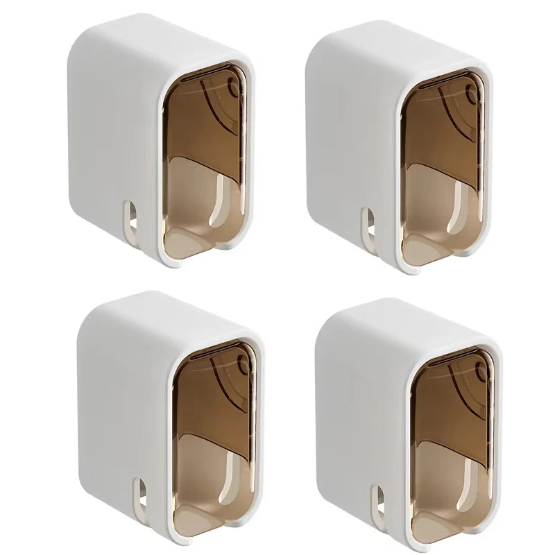 Wall-Mounted Toothbrush Holder Organizer