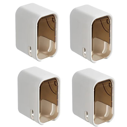 Wall-Mounted Toothbrush Holder Organizer