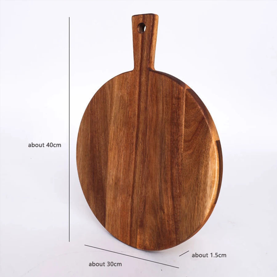Acacia Wood Cutting Board – Charcuterie Board with Handle