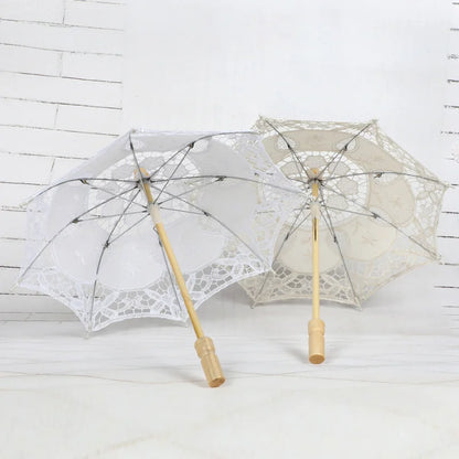 Elegant Cotton Lace Umbrella – Wedding & Outdoor Parasol