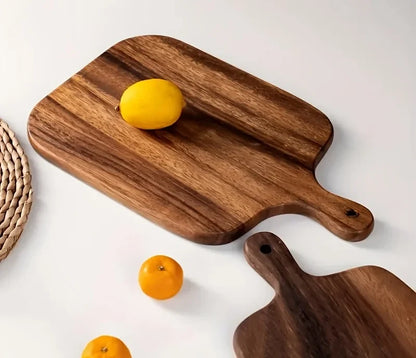 Premium Wooden Cutting Board with Handle