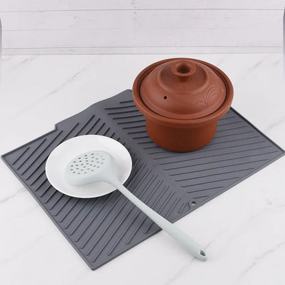 Silicone Sink Splash Guard & Fast-Dry Drain Mat