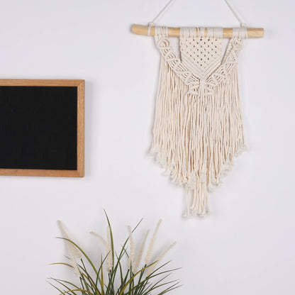Boho Macrame Wall Hanging – Handwoven Cotton Décor